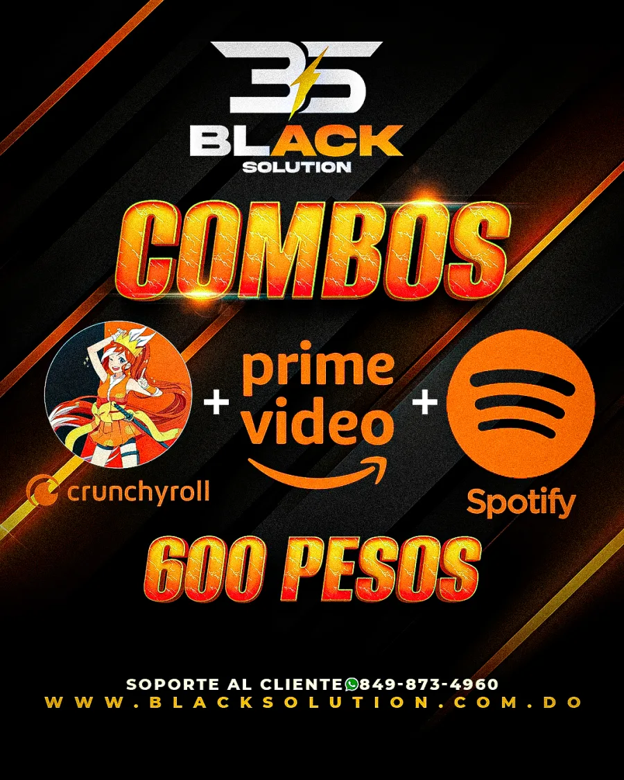 CRUNCHYROLL + PRIME VIDEO + SPOTIFY PREMIUM